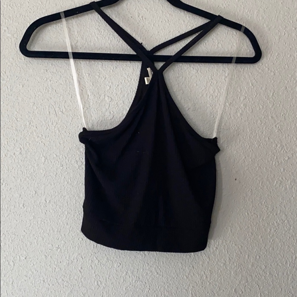 Black crop top
